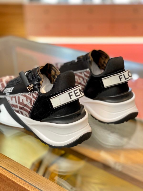 Shoes FENDI 2021 Flow LYCRA® black x brown pattern 4
