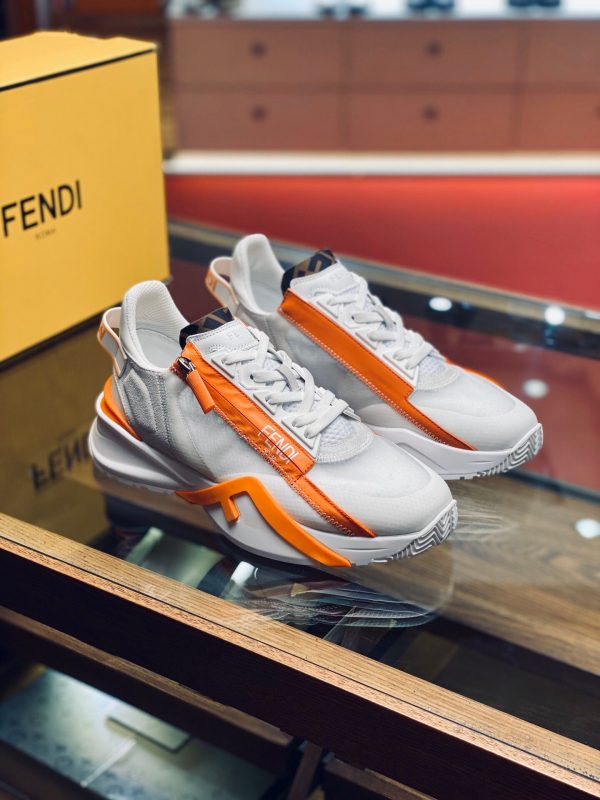 Shoes FENDI 2021 Flow LYCRA® gray x orange 5