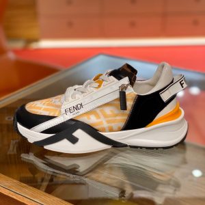 Shoes FENDI 2021 Flow LYCRA® yellow pattern black 11