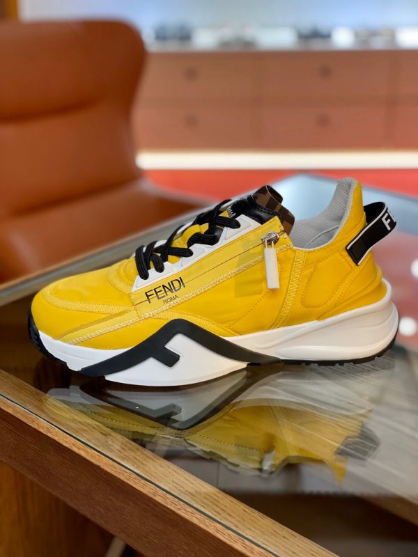 Shoes FENDI 2021 Flow LYCRA® yellow black 3