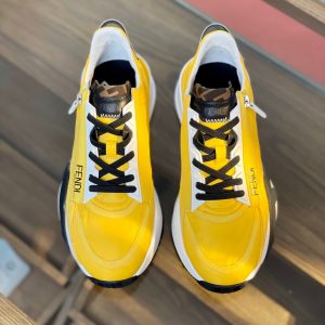Shoes FENDI 2021 Flow LYCRA® yellow black 12