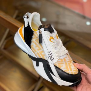 Shoes FENDI 2021 Flow LYCRA® yellow pattern black 16
