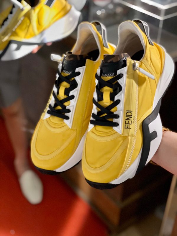 Shoes FENDI 2021 Flow LYCRA® yellow black 9