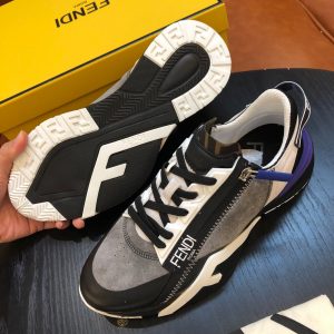Shoes FENDI Flow black gray 11