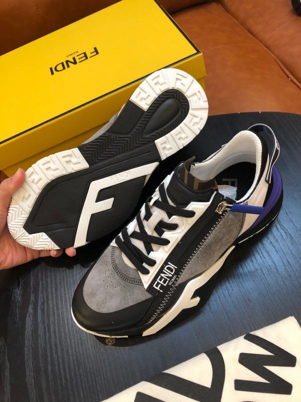 Shoes FENDI Flow black gray 2