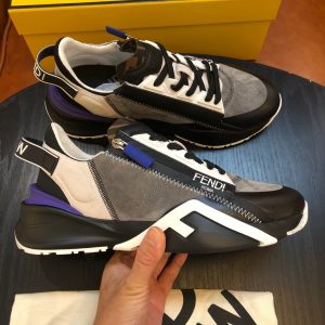 Shoes FENDI Flow black gray 12