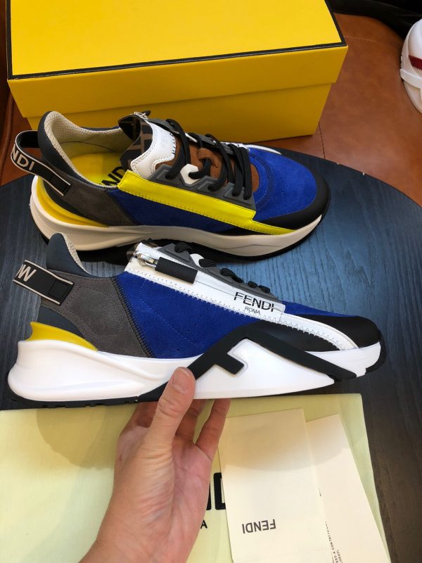 Shoes FENDI Flow full black blue yellow 2