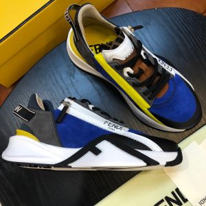 Shoes FENDI Flow full black blue yellow 12