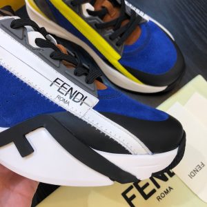 Shoes FENDI Flow full black blue yellow 14