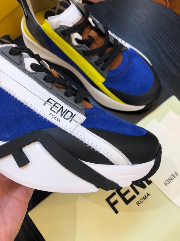 Shoes FENDI Flow full black blue yellow 5