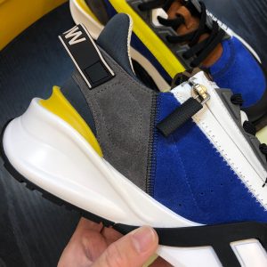 Shoes FENDI Flow full black blue yellow 16