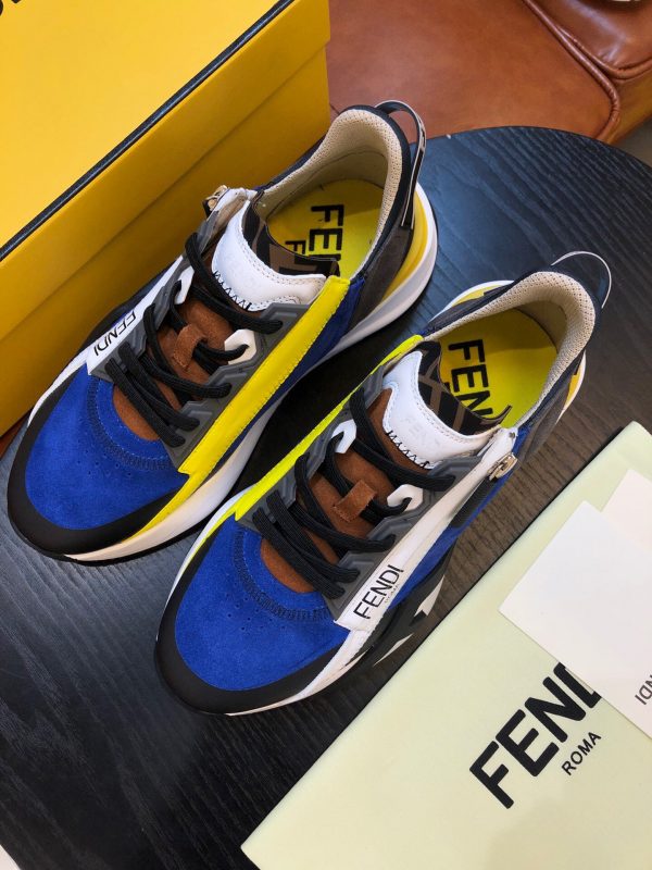 Shoes FENDI Flow full black blue yellow 9