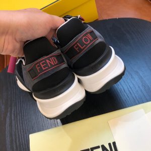 Shoes FENDI Flow full black red 12