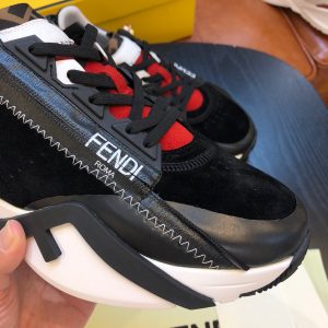 Shoes FENDI Flow full black red 13