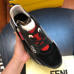 Shoes FENDI Flow full black red 16