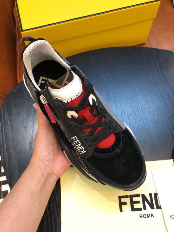 Shoes FENDI Flow full black red 7