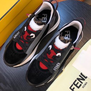 Shoes FENDI Flow full black red 17