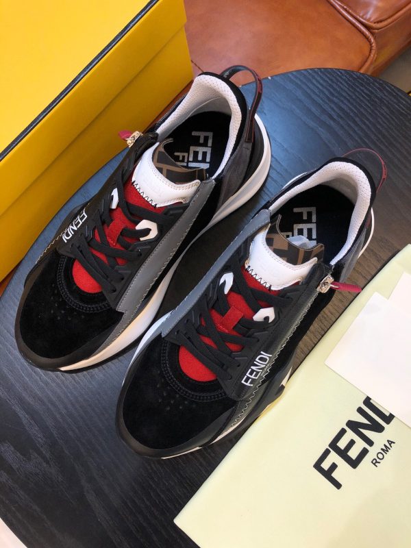 Shoes FENDI Flow full black red 8