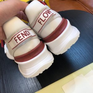 Shoes FENDI Flow full white red brown 11