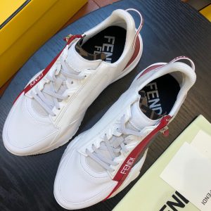 Shoes FENDI Flow full white red brown 17