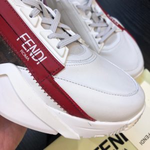 Shoes FENDI Flow full white red brown 19