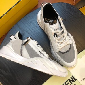 Shoes FENDI Flow full white x gray 17