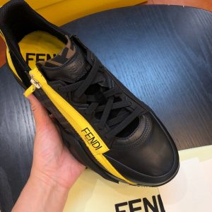 Shoes FENDI Flow full black x yellow 16