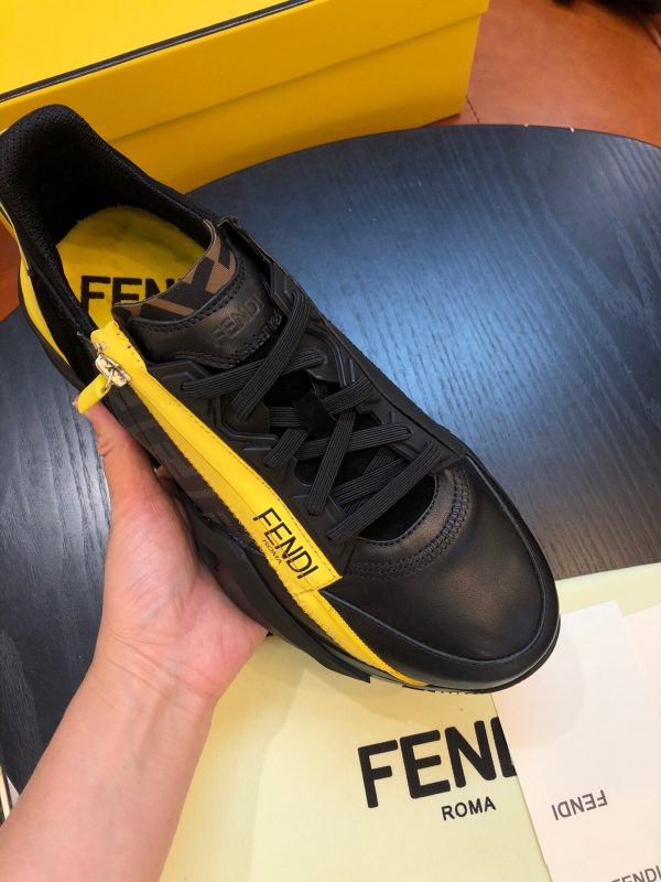 Shoes FENDI Flow full black x yellow 7