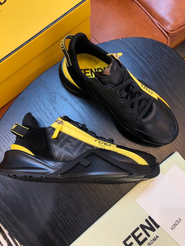 Shoes FENDI Flow full black x yellow 1