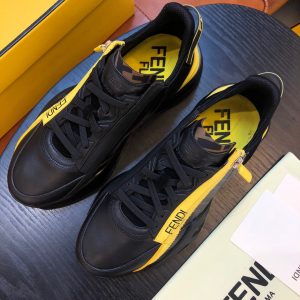 Shoes FENDI Flow full black x yellow 18