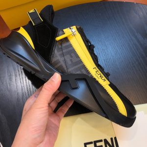 Shoes FENDI Flow full black x yellow 19