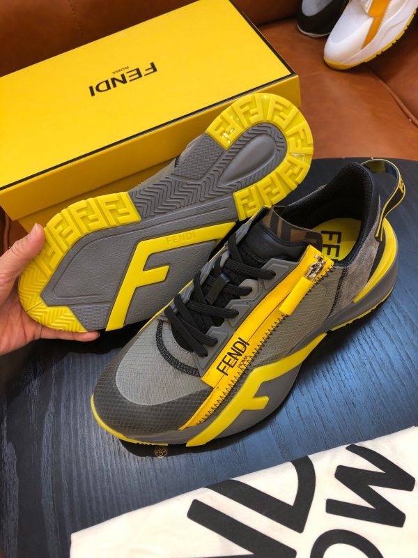 Shoes FENDI Flow gray yellow 2