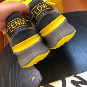 Shoes FENDI Flow gray yellow 12
