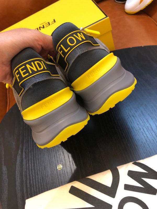 Shoes FENDI Flow gray yellow 3