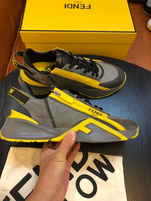 Shoes FENDI Flow gray yellow 4