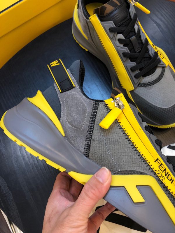 Shoes FENDI Flow gray yellow 5