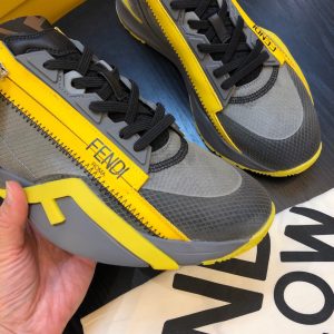 Shoes FENDI Flow gray yellow 15