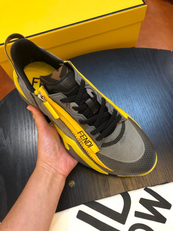 Shoes FENDI Flow gray yellow 9