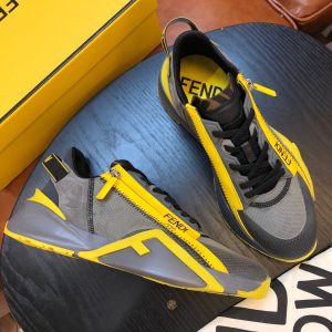 Shoes FENDI Flow gray yellow 19