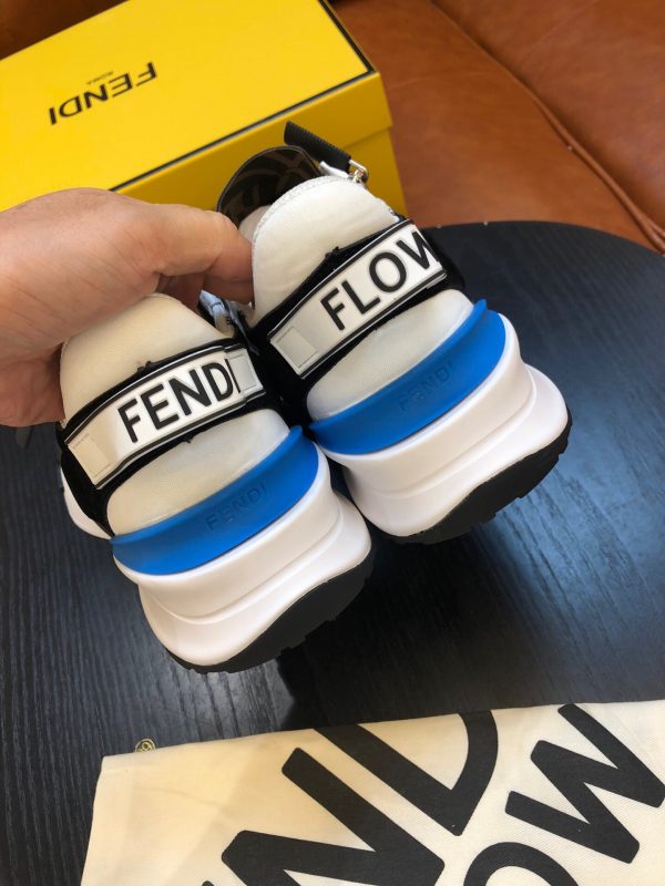 Shoes FENDI Flow white blue black 3