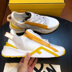 Shoes FENDI Flow white x yellow 12