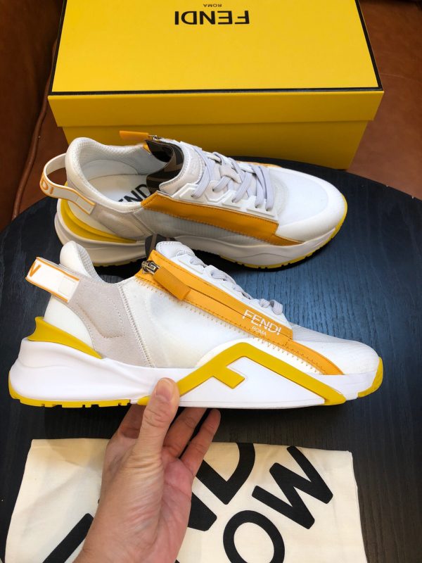 Shoes FENDI Flow white x yellow 3