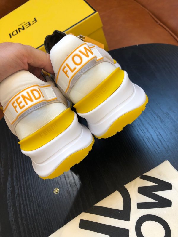 Shoes FENDI Flow white x yellow 4