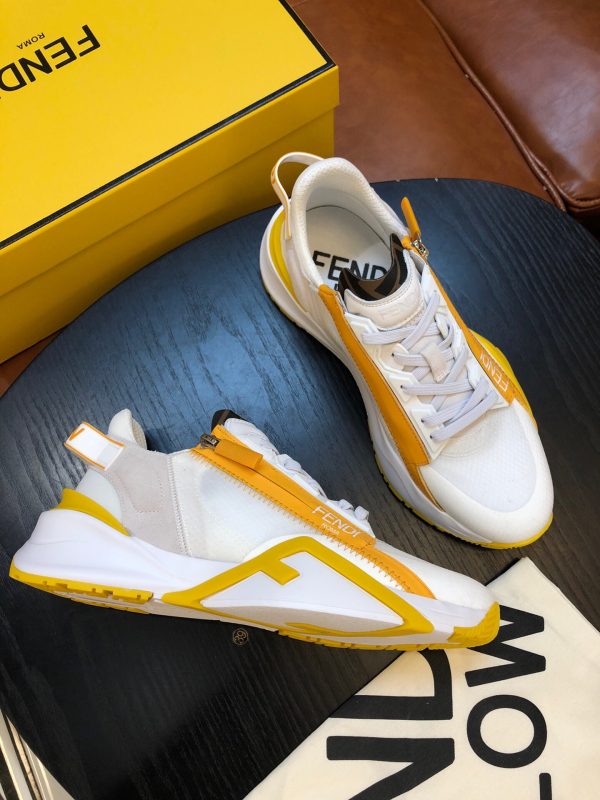 Shoes FENDI Flow white x yellow 8