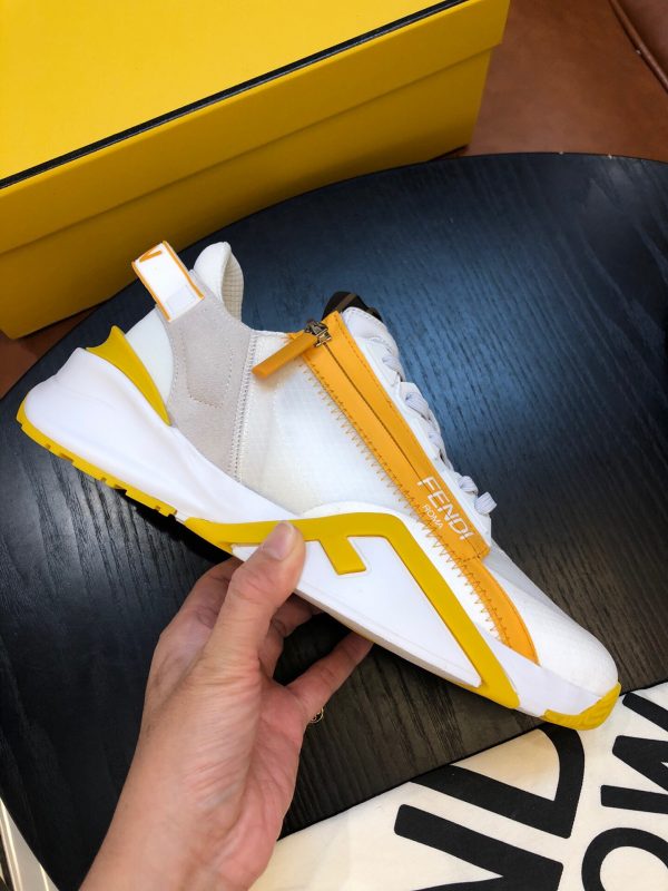 Shoes FENDI Flow white x yellow 1