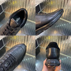 Shoes FENDI Lace-up black x leather Corner Bugs shaped 12