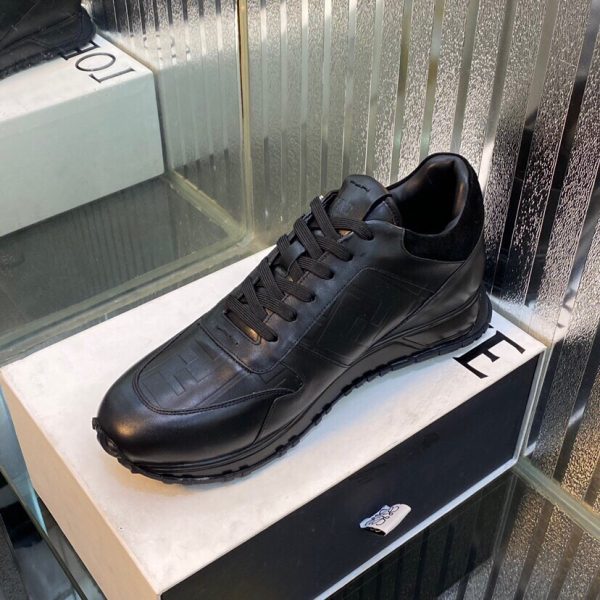 Shoes FENDI Lace-up black x leather Corner Bugs shaped 4