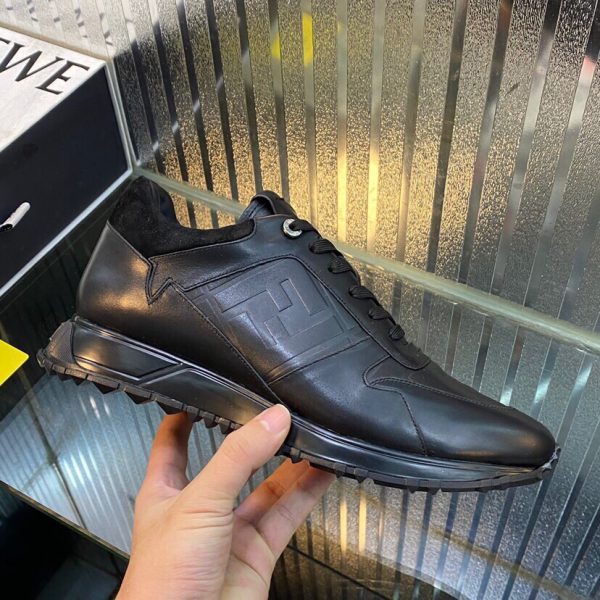 Shoes FENDI Lace-up black x leather Corner Bugs shaped 7