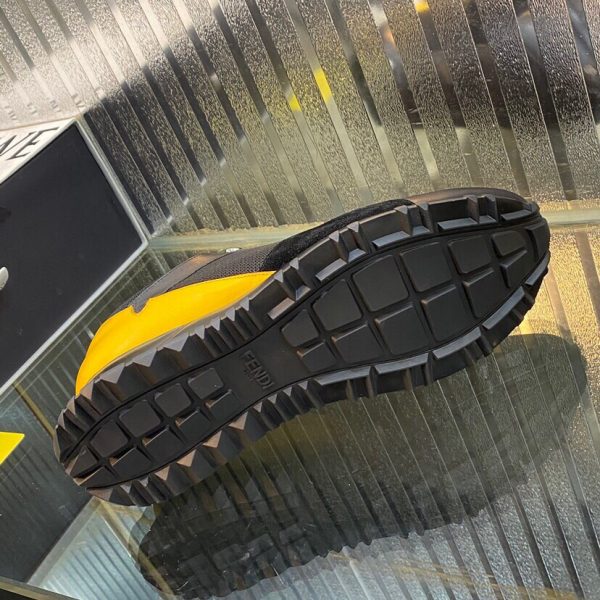 Shoes FENDI Lace-up black x yellow x leather Corner Bugs shaped 4