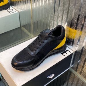 Shoes FENDI Lace-up black x yellow x leather Corner Bugs shaped 15